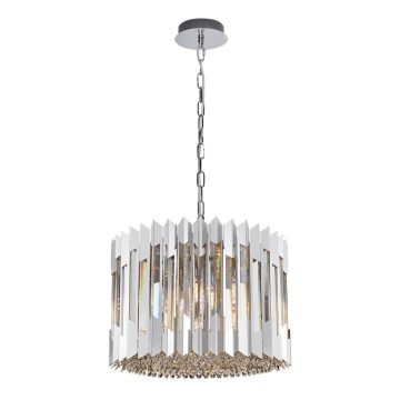 Хрустальная люстра на цепи RITZ 7xE14/40W/230V блестящий хром