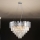 Хрустальная люстра на тросе PLAZA 9xE14/40W/230V, диаметр 60 см, серебристая