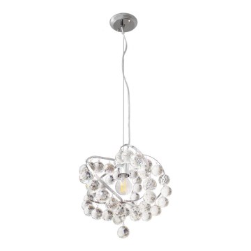 Хрустальная люстра на тросе VIOLETA 1xE27/15W/230V