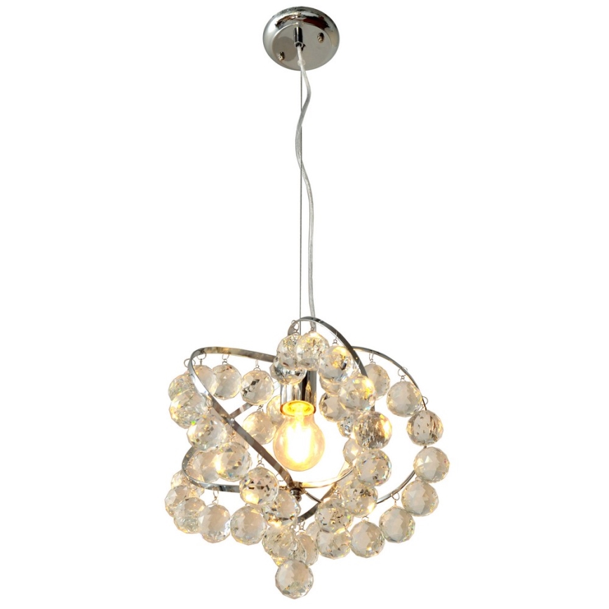 Хрустальная люстра на тросе VIOLETA 1xE27/15W/230V