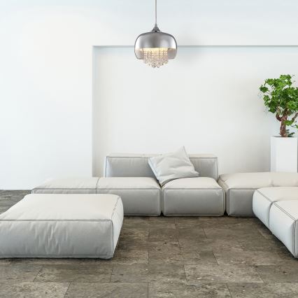Хрустальная подвесная люстра LUNA 1хE14/40W/230V