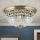 Хрустальный потолочный светильник PLAFOND 6xE27/40W/230V диаметр 47 см бронзовый