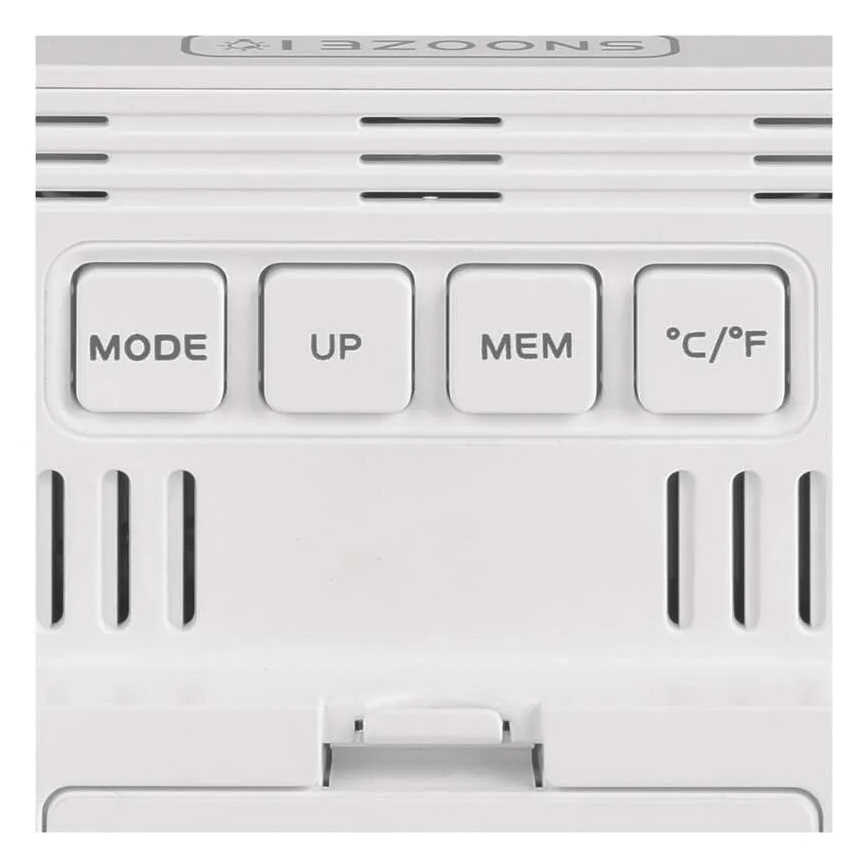 Цифровий термометр з гігрометром 1xAA білий