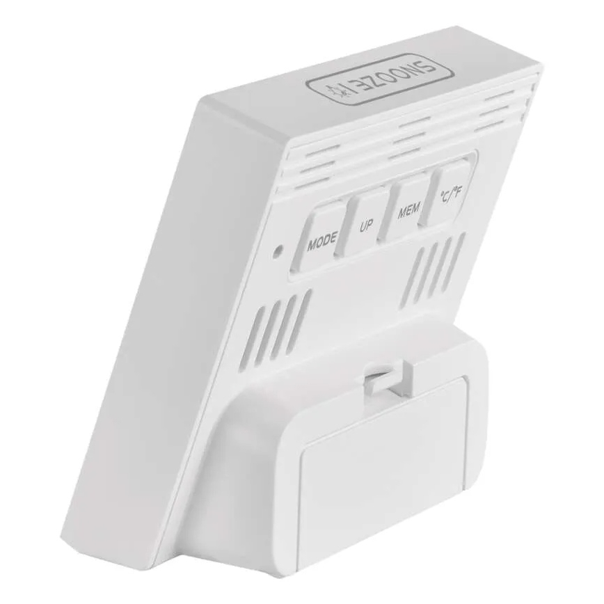 Цифровий термометр з гігрометром 1xAA білий