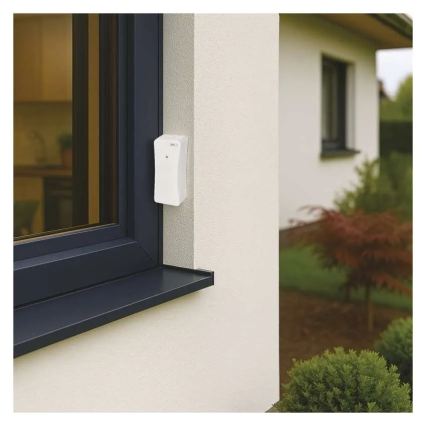 Цифровий термометр з гігрометром 2xAAA білий