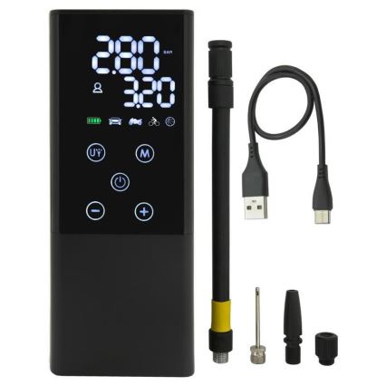 Цифровий кишеньковий компресор 4000 mAh 5V чорний