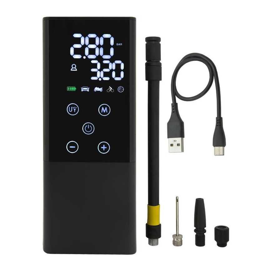 Цифровий кишеньковий компресор 4000 mAh 5V чорний