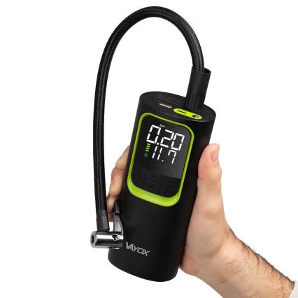 Цифровий кишеньковий компресор 5V 8000 mAh чорний