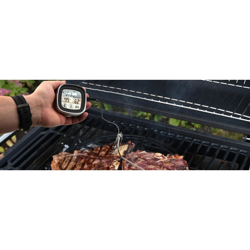 Цифровой термометр для мяса с зондом -20-300°C 2xAAA
