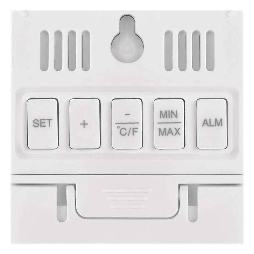 Цифровой термометр-гигрометр 2xAAA, белый