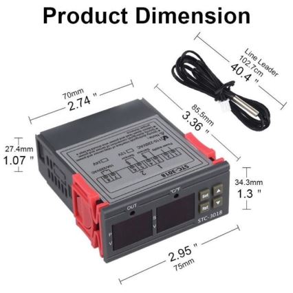 Цифровой термостат 3W/230V
