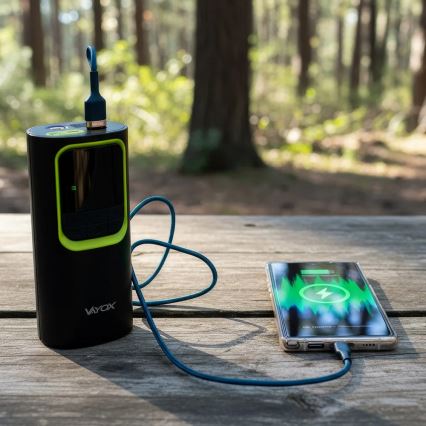Цифровой карманный компрессор 5V 8000 mAh чёрный