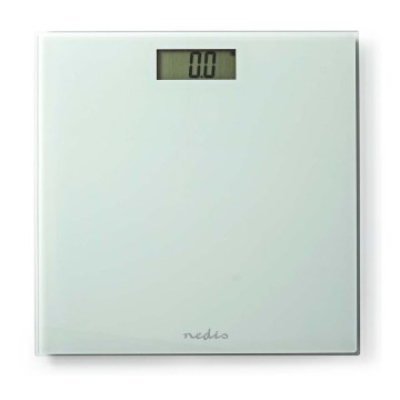 Цифровые напольные весы 1xCR2032 белые