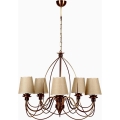 Classic Chandelier 5xE14/40W/230V bronze/beige