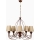 Classic Chandelier 5xE14/40W/230V bronze/beige