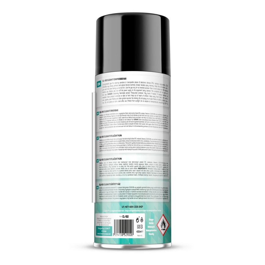 CLEAN IT CL-102 - Сжатый газ для очистки электронных устройств 400 мм