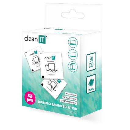 CLEAN IT CL-150 - Одноразовые влажные салфетки для чистки 52 шт.