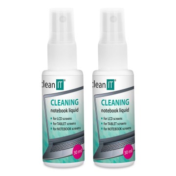 CLEAN IT CL-182 - Чистящий раствор для экрана с салфеткой 2x 30 мм