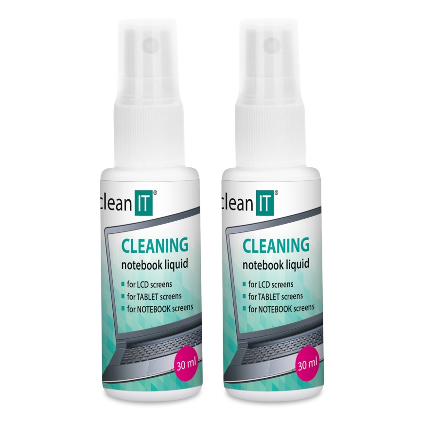 CLEAN IT CL-182 - Чистящий раствор для экрана с салфеткой 2x 30 мм