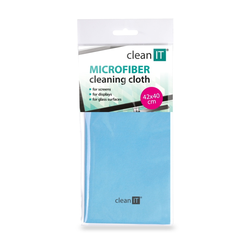 CLEAN IT CL-700 - Серветка для чищення з мікрофібри 40x42 см синій