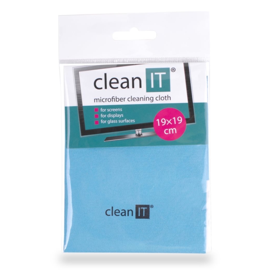 CLEAN IT CL-710 - Салфетка для чистки из микрофибры 19x19 см синий
