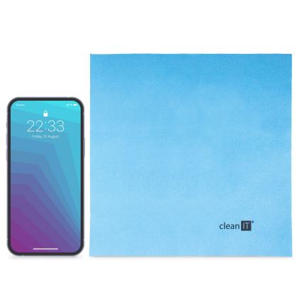 CLEAN IT CL-710 - Салфетка для чистки из микрофибры 19x19 см синий