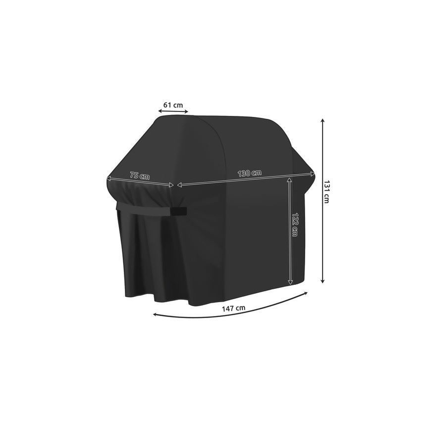 Чохол брезентовий для садового гриля 131x130x75 см