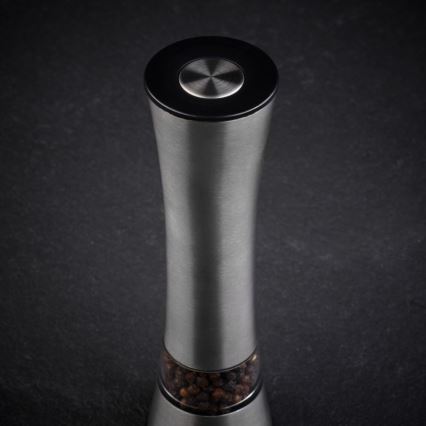 Cole&Mason - Электрический salt or pepper grinder BURFORD 4xAAA 18 cm матовый хром