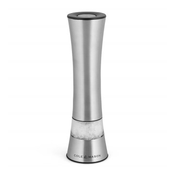 Cole&Mason - Электрический salt or pepper grinder BURFORD 4xAAA 18 cm матовый хром