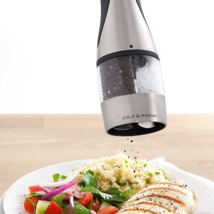 Cole&Mason - Электрическая мельница для специй 2в1 KEW 6xAAA 21 см