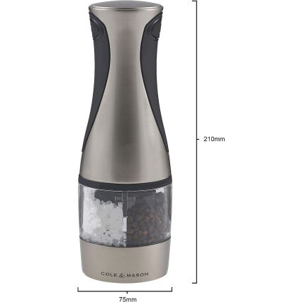 Cole&Mason - Электрическая мельница для специй 2в1 KEW 6xAAA 21 см