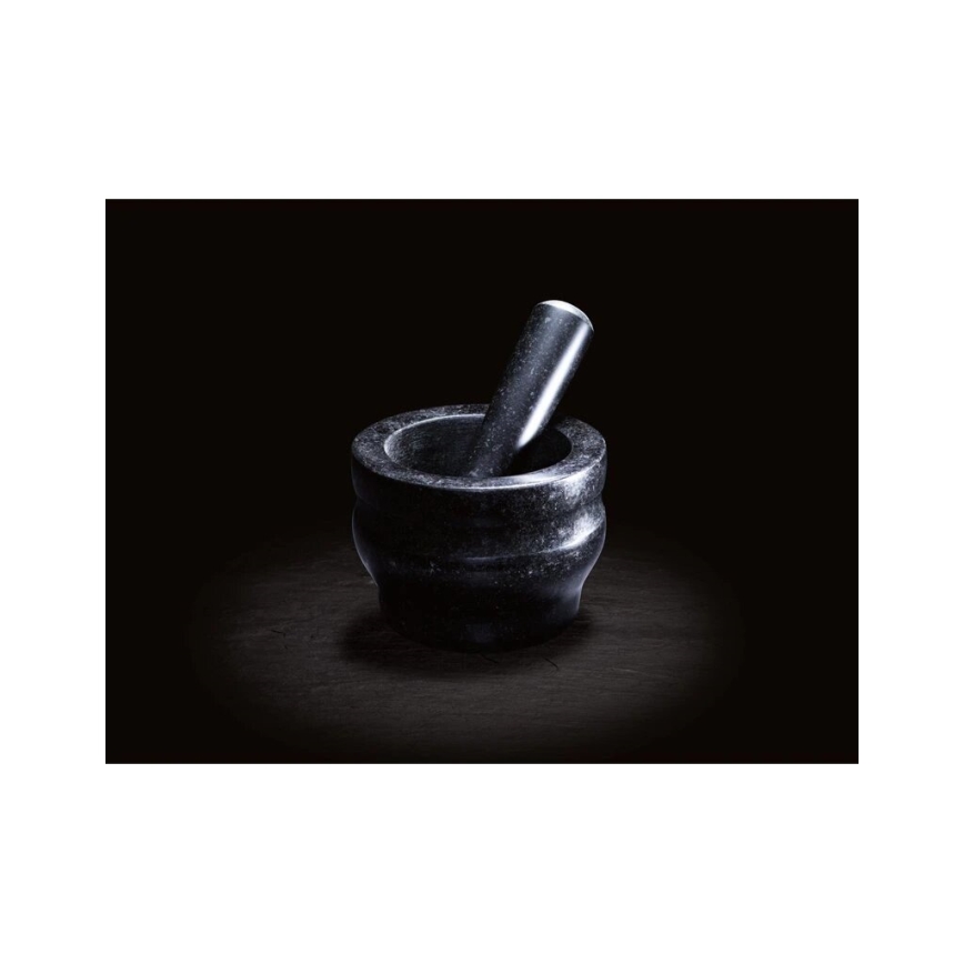 Cole&Mason - Гранитная ступка с пестиком GRANITE диаметр 14 см гранит/черный
