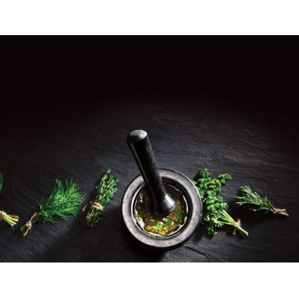 Cole&Mason - Гранитная ступка с пестиком GRANITE диам. 18 см гранит/черный