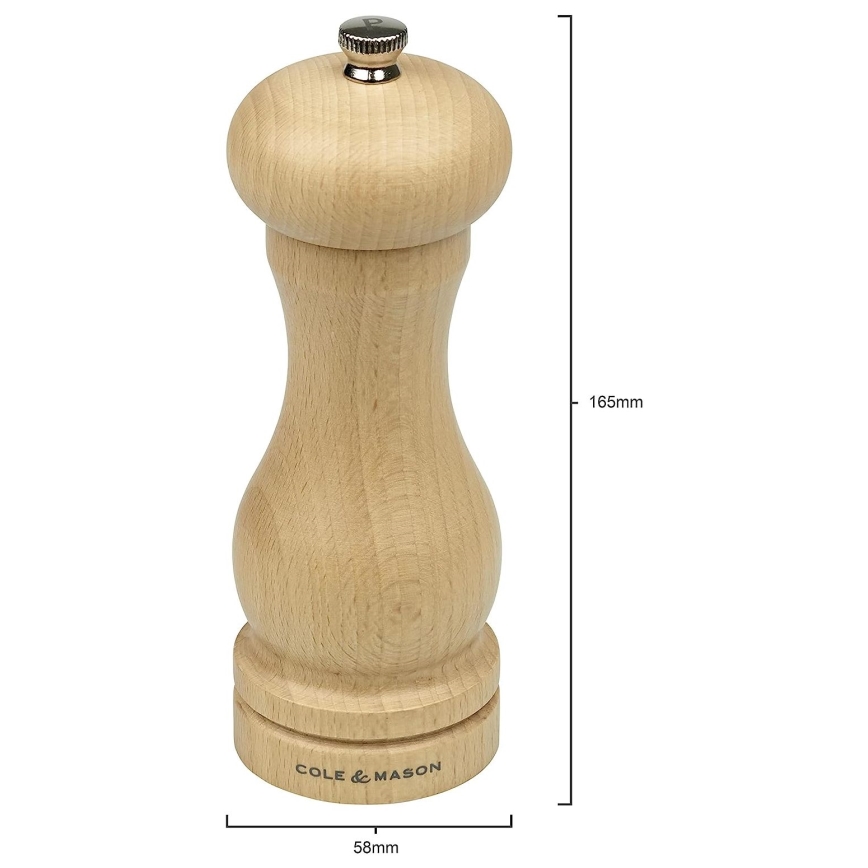 Cole&Mason - Мельница для перца CAPSTAN BEECH бук 16,5 см