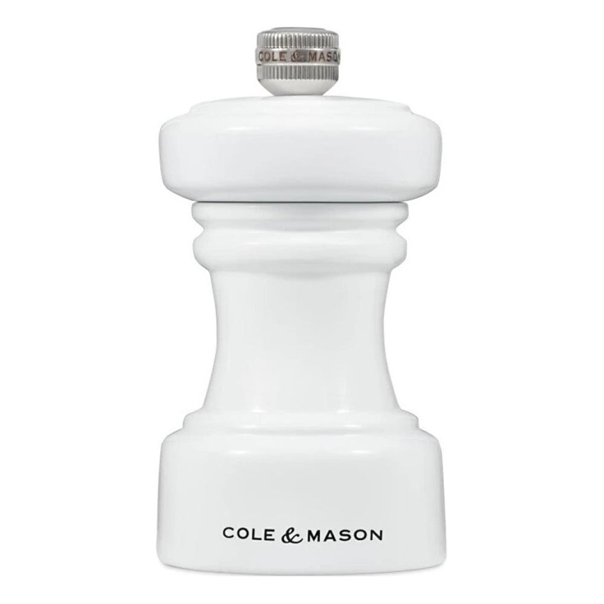 Cole&Mason - Мельница для перца HOXTON 10,4 см бук/блестящий белый