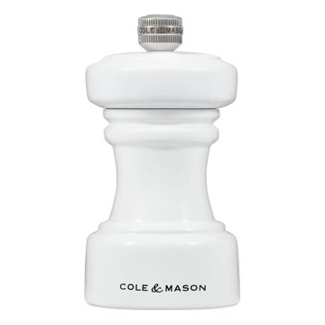 Cole&Mason - Мельница для соли HOXTON 10,4 см бук/блестящий белый