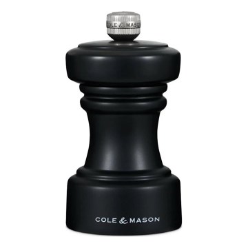 Cole&Mason - Мельница для соли HOXTON 10,4 см бук/матовый черный
