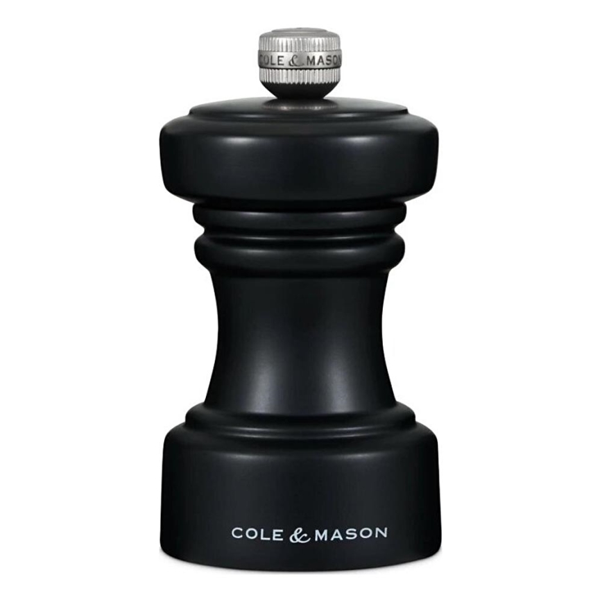 Cole&Mason - Мельница для соли HOXTON 10,4 см бук/матовый черный