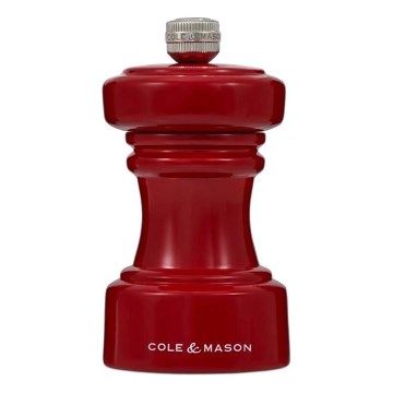 Cole&Mason - Мельница для соли HOXTON 10,4 см бук/красный