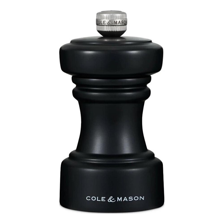 Cole&Mason - Млинок для перцю HOXTON 10,4 см бук/матовий чорний