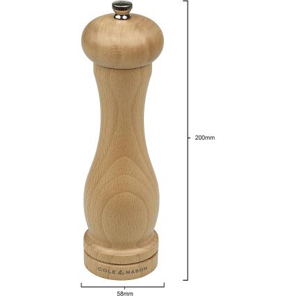 Cole&Mason - Млинок для солі CAPSTAN BEECH бук 20 см