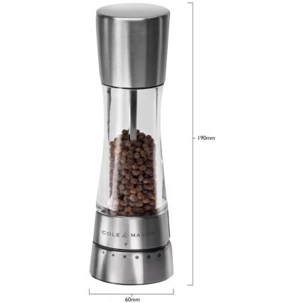 Cole&Mason - Млинок для солі DERWENT 19 см блискучий хром