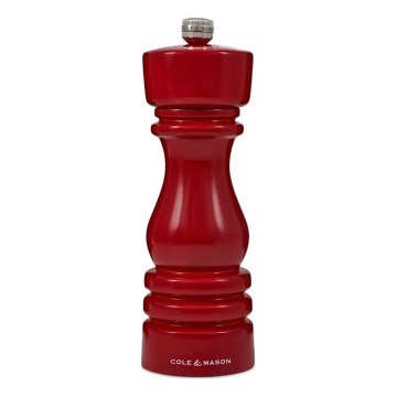 Cole&Mason - Млинок для солі LONDON 18 см бук/червоний