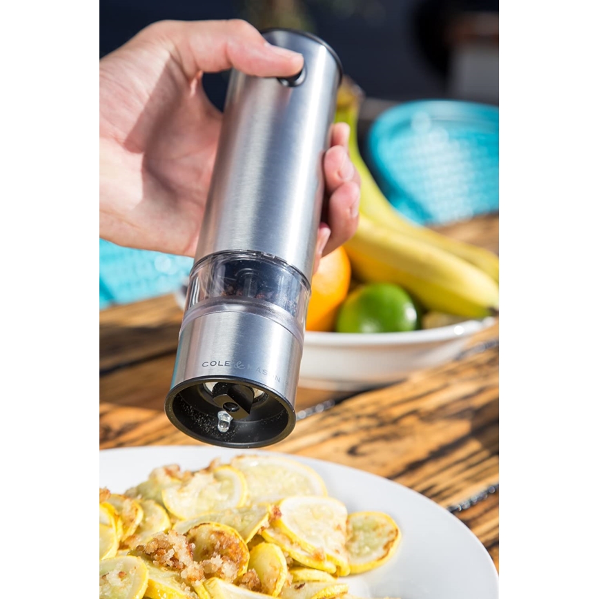 Cole&Mason - Набір електричних млинів для спецій BATTERSEA 2 шт. 6xAAA