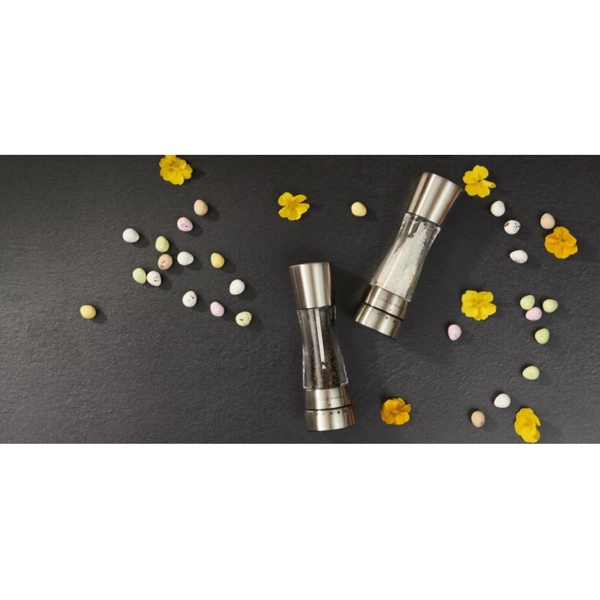 Cole&Mason - Набір млинків для солі та перцю DERWENT 2 шт. 19 см блискучий хром