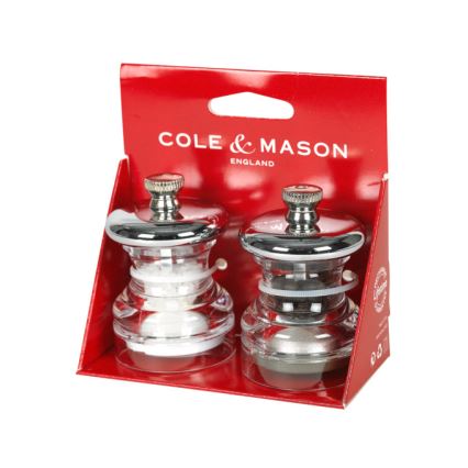 Cole&Mason - Набор мельниц для соли и перца BUTTON 2 шт. 6,5 см