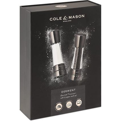Cole&Mason - Набор мельниц для соли и перца DERWENT 2 шт. 19 см антрацит