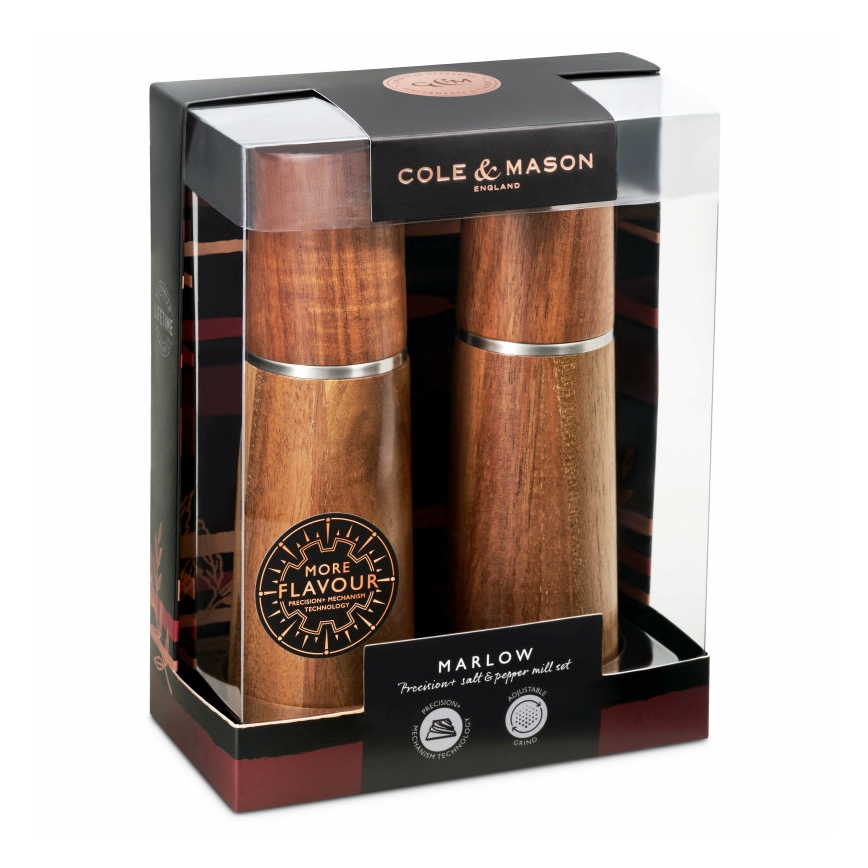 Cole&Mason - Набор мельниц для соли и перца MARLOW акация 2 шт. 18,5 см