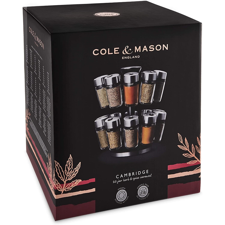 Cole&Mason - Підставка для спецій, що обертається MASTER 21 шт.