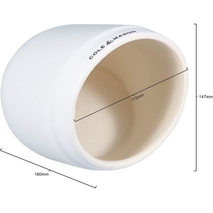 Cole&Mason - Сільничка керамічна WHITMORE